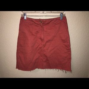 LL Bean Canvas Miniskirt